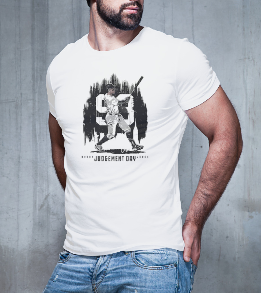 Aaron Judge Number 99 New York Judgement Day Baseball Signature T-Shirt