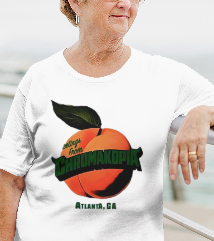 Greetings From Chromakopia Atlanta GA Peach T-Shirt