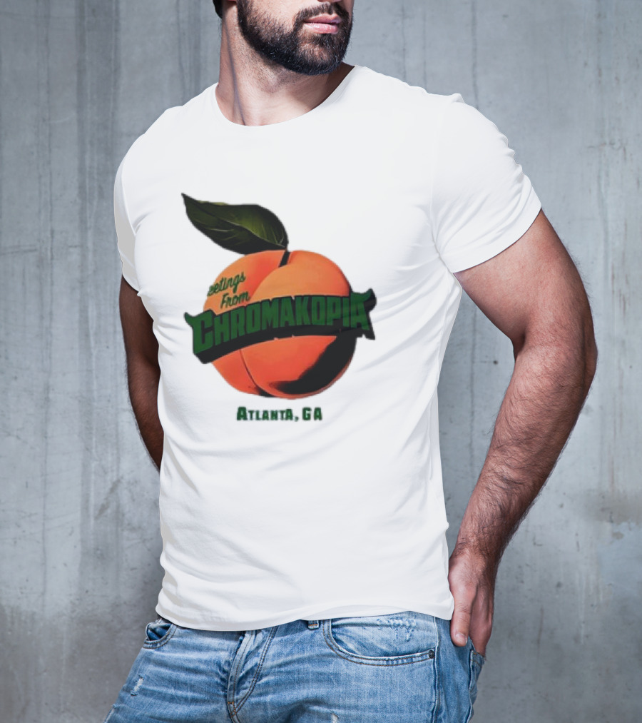 Greetings From Chromakopia Atlanta GA Peach T-Shirt