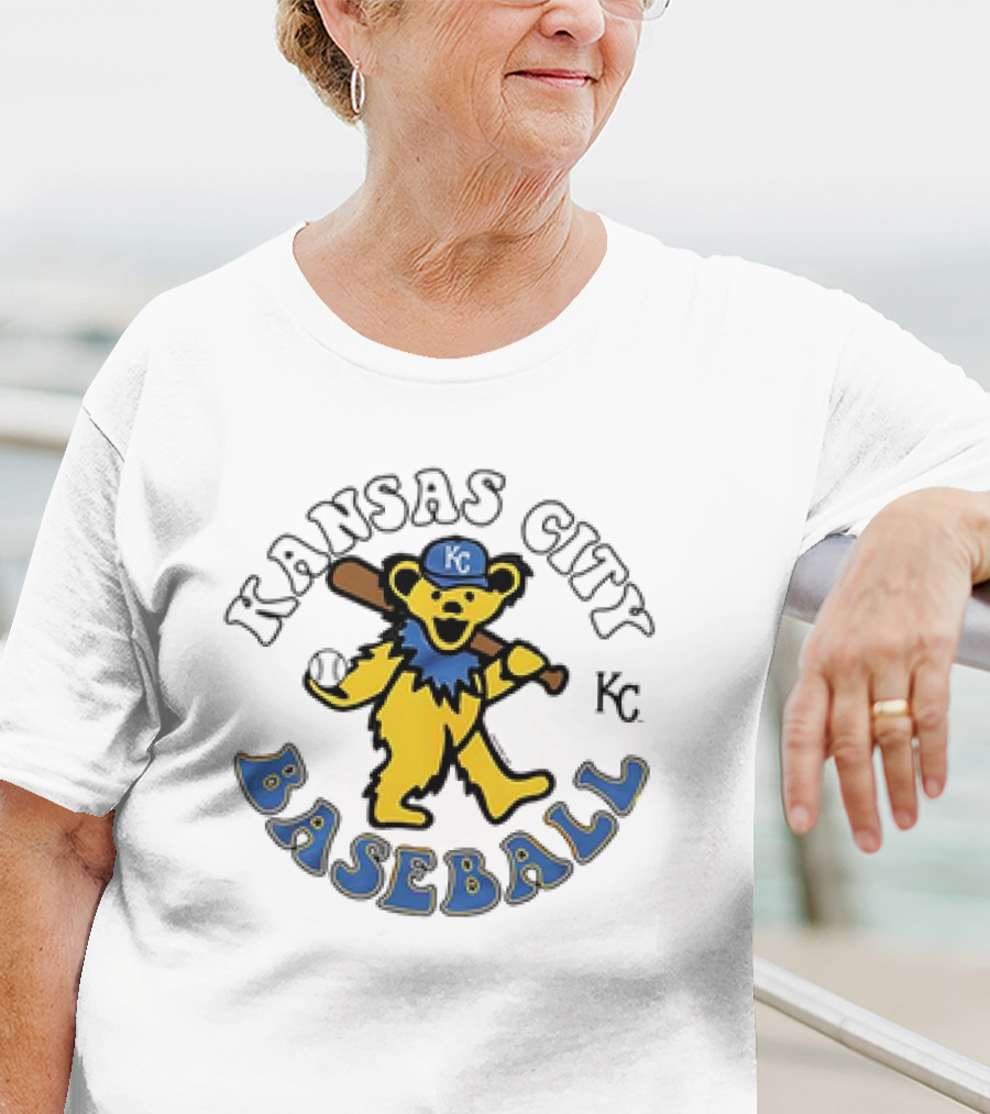 Kansas City Royals Baseball KC Grateful Dead Homage T-Shirt
