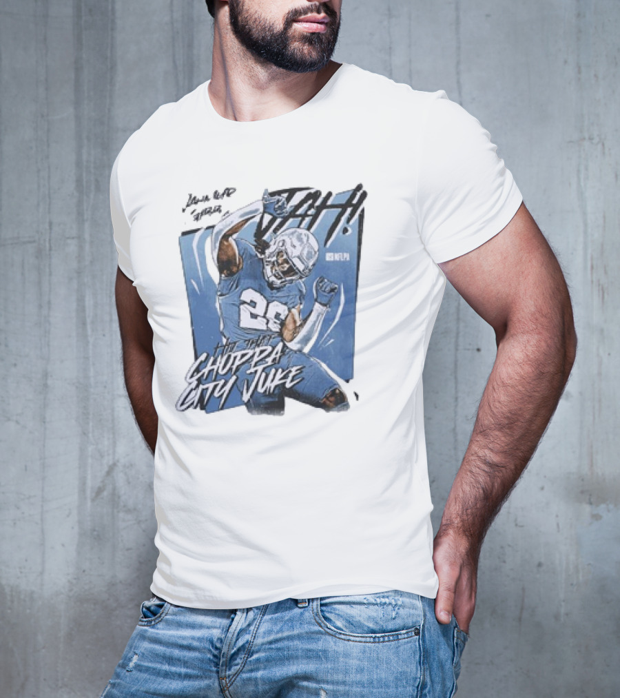 Jahmyr Gibbs Detroit Lions Choppa City Juke NFLPA 26 Football T-Shirt