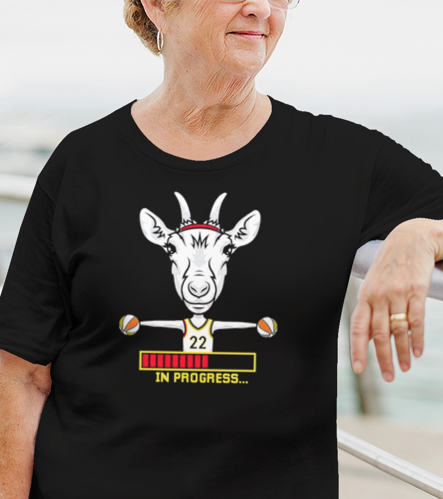 Caitlin Clark 22 Goat Basketball In Progress T-Shirt