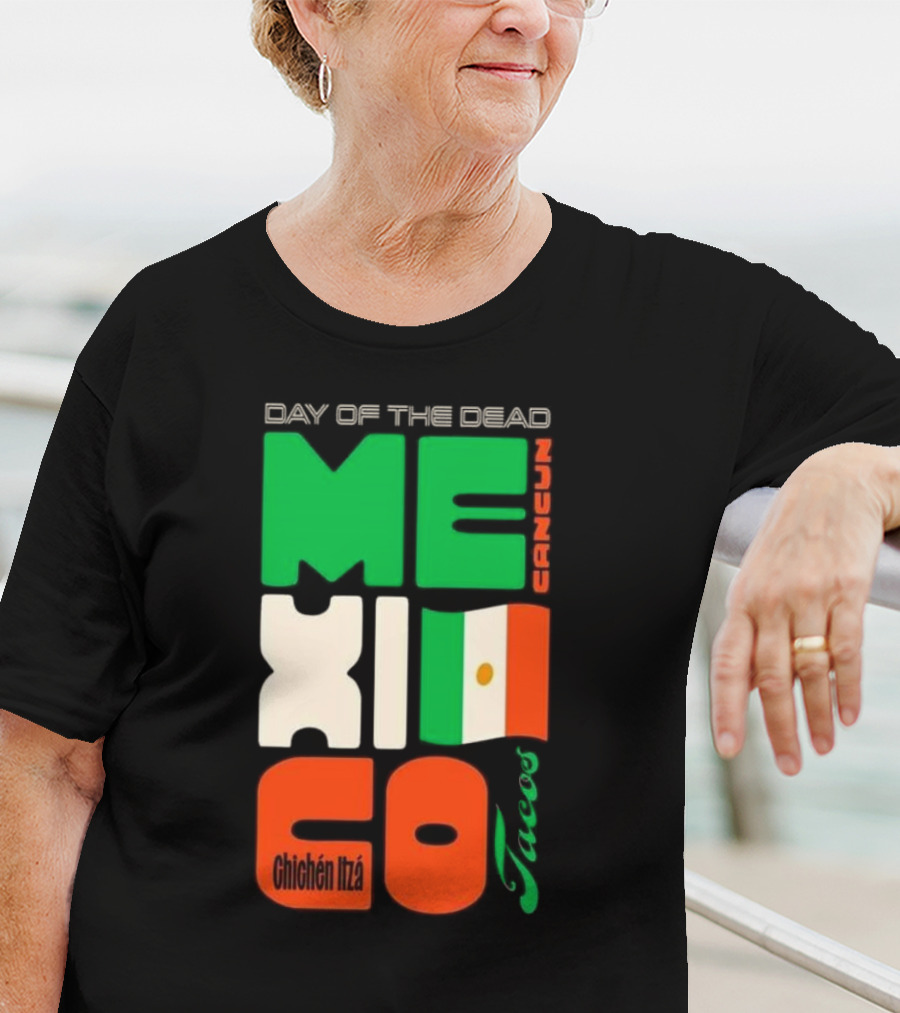 Day Of The Dead Mexico Cancun Tacos Chichén Itzá T-Shirt