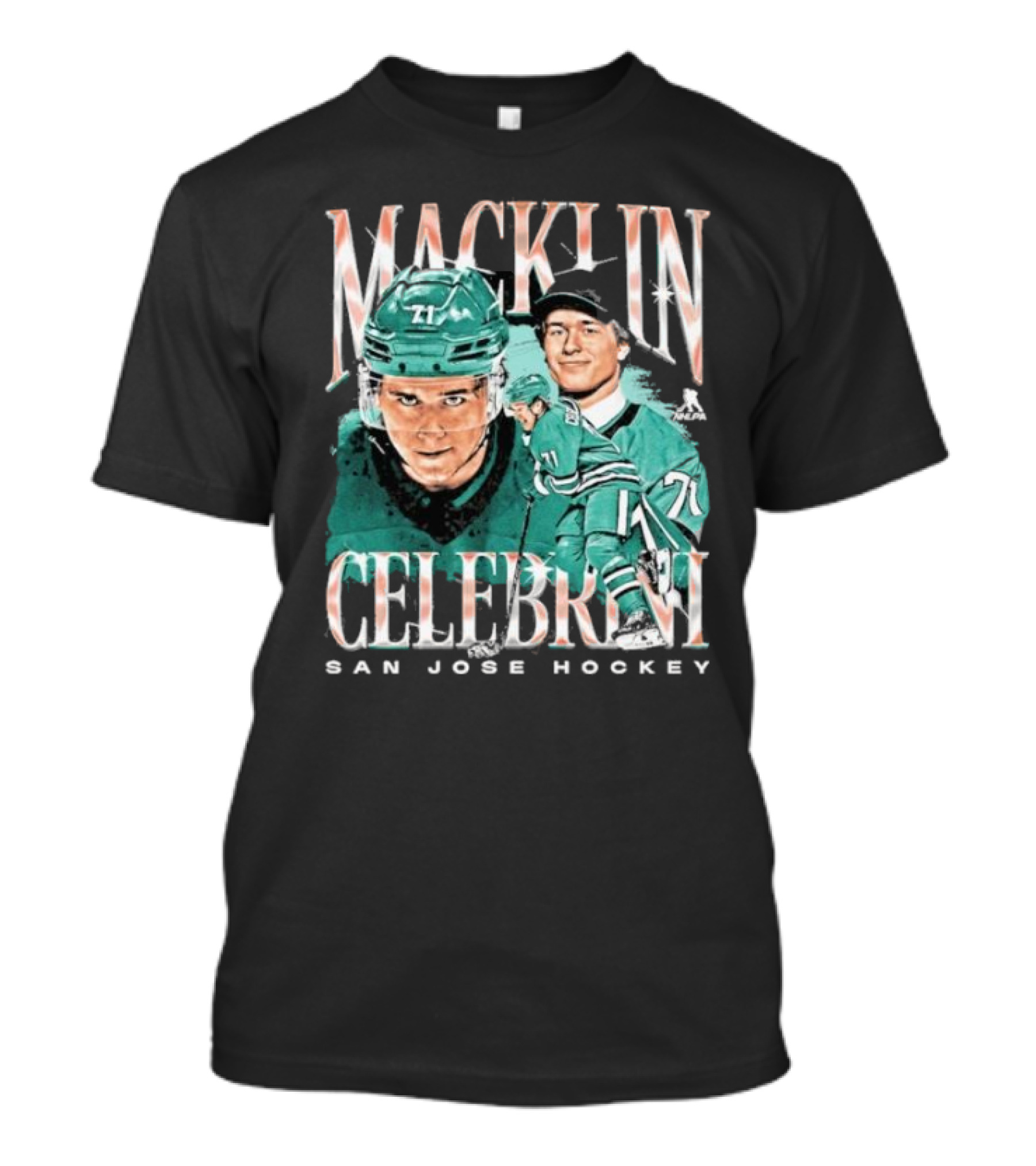Macklin Celebrini San Jose Hockey Vintage Style Player T-Shirt