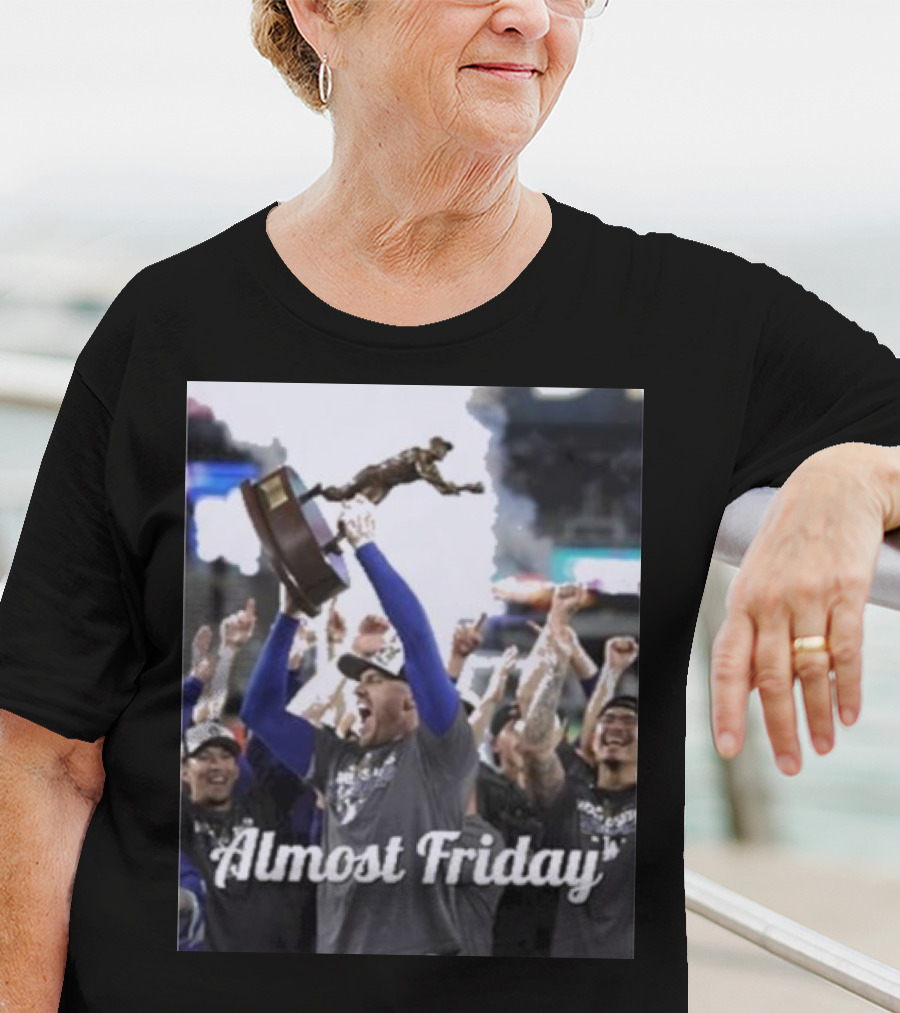 Almost Friday Freddie Freeman MVP Celebration Victory T-Shirt