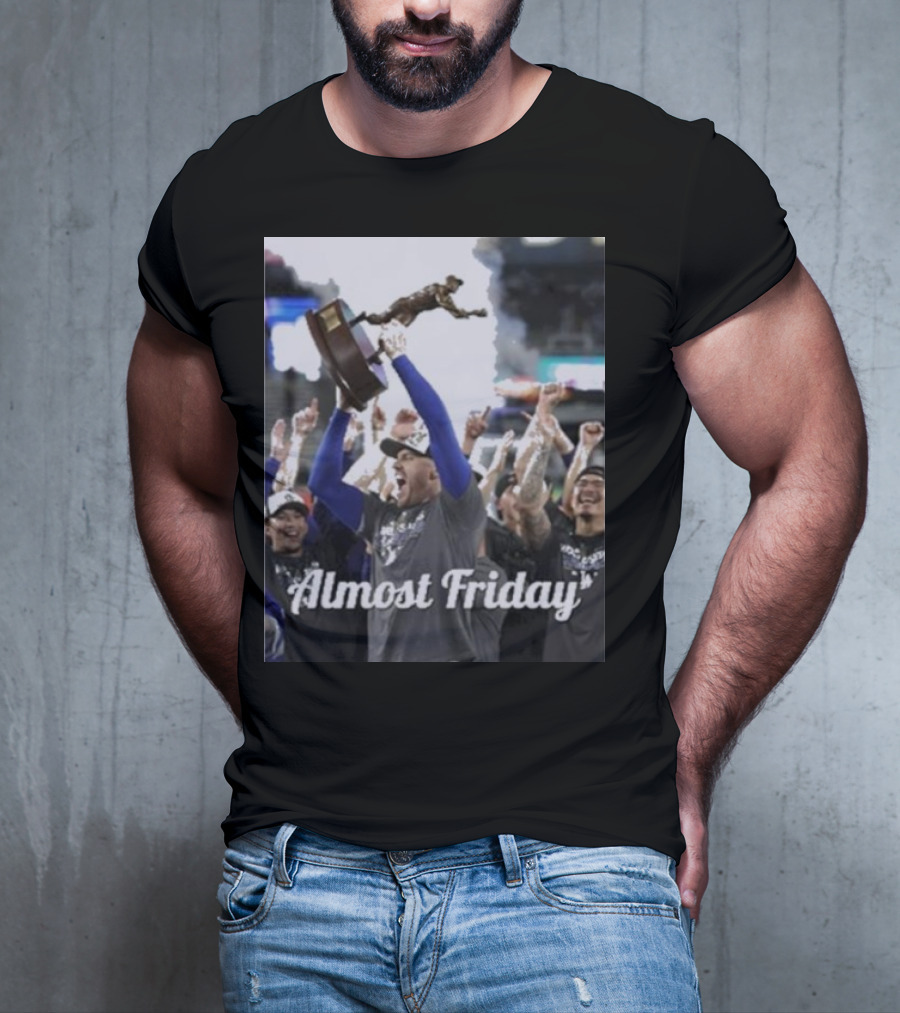 Almost Friday Freddie Freeman MVP Celebration Victory T-Shirt