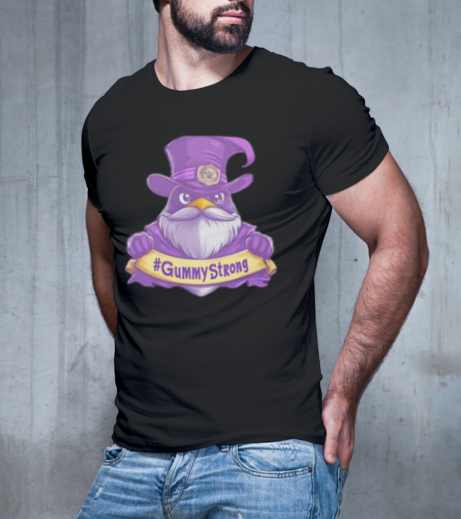 GummyStrong Purple Wizard Owl Emblem T-Shirt