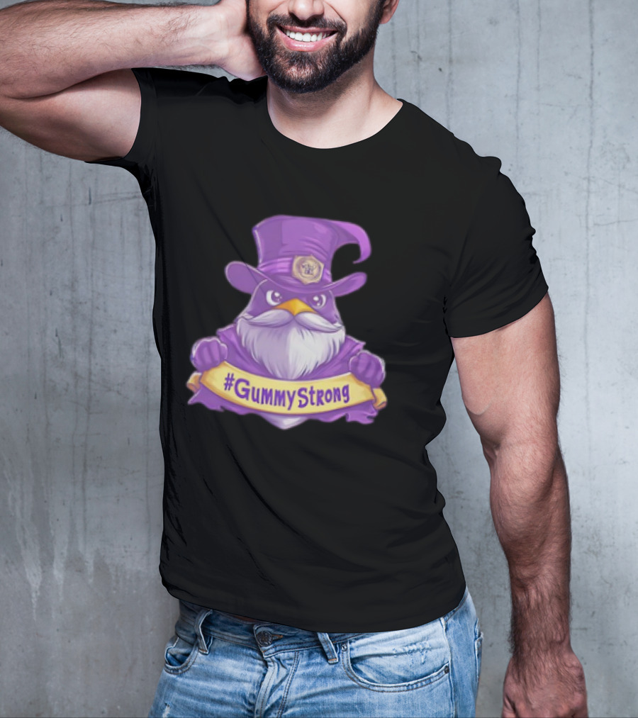 GummyStrong Purple Wizard Owl Emblem T-Shirt