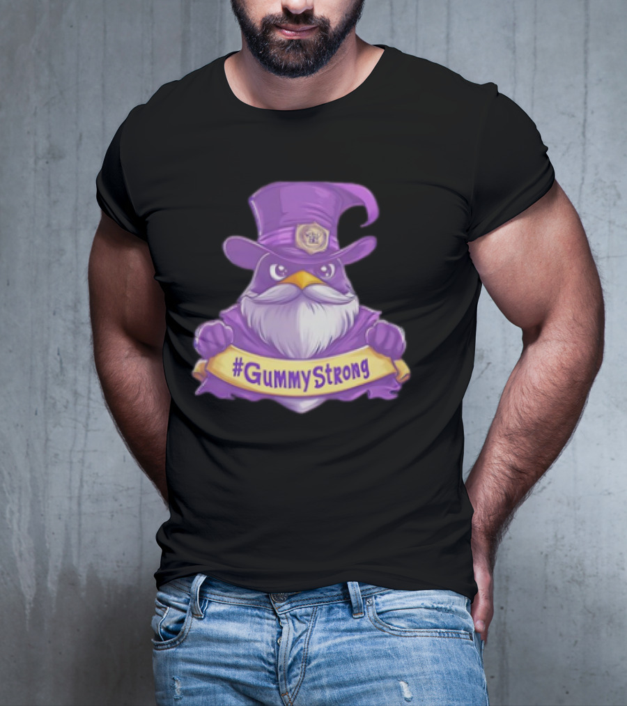 GummyStrong Purple Wizard Owl Emblem T-Shirt