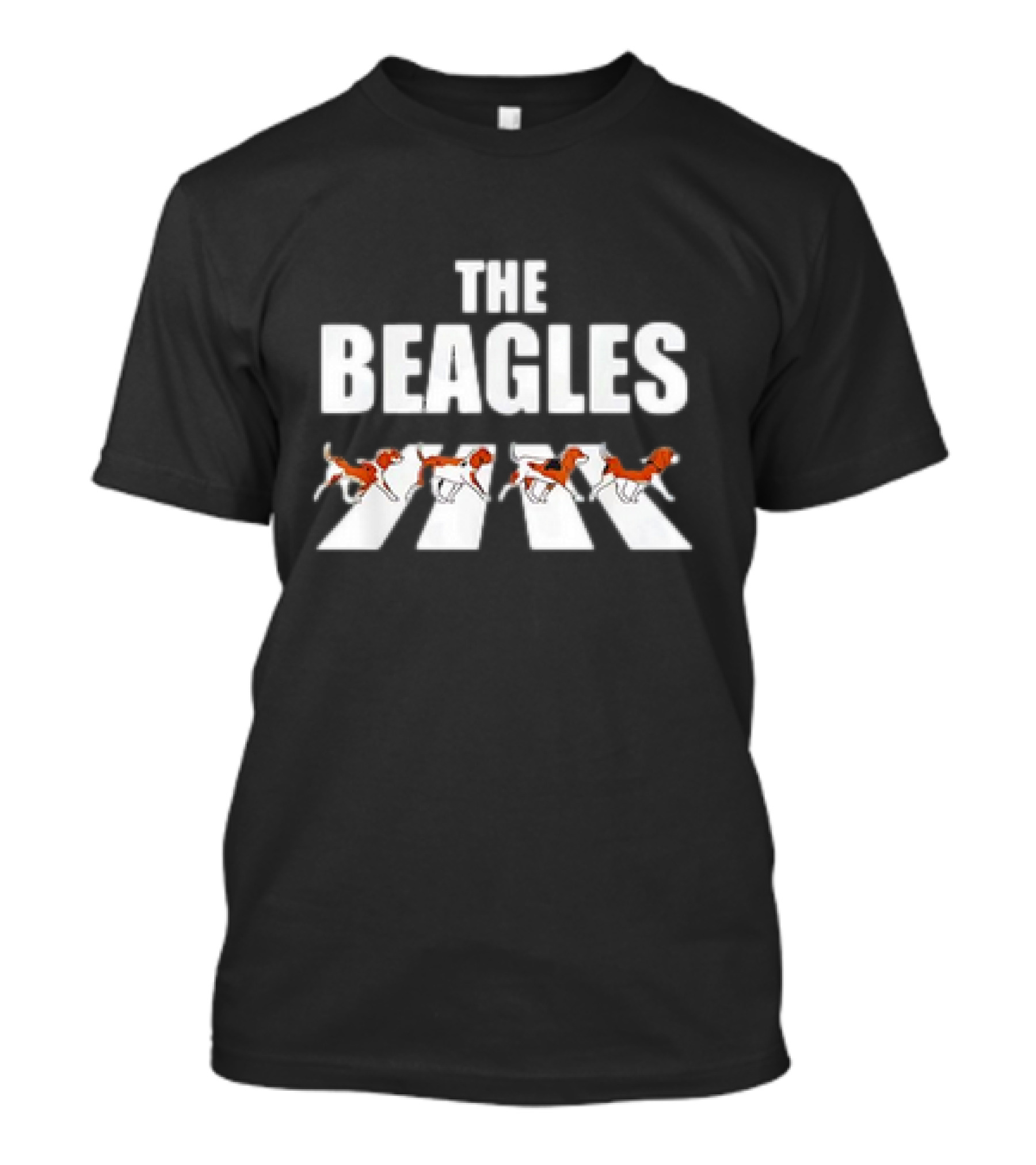 The Beagles Abbey Road Beagle Dogs Crossing Abbey Road Funny T-Shirt