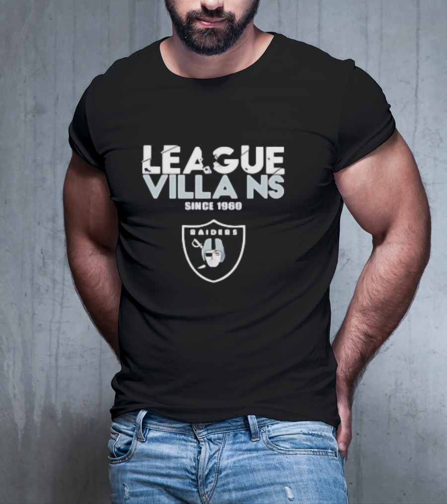 Las Vegas Raiders League Villains Raiders Logo Since 1960 T-Shirt