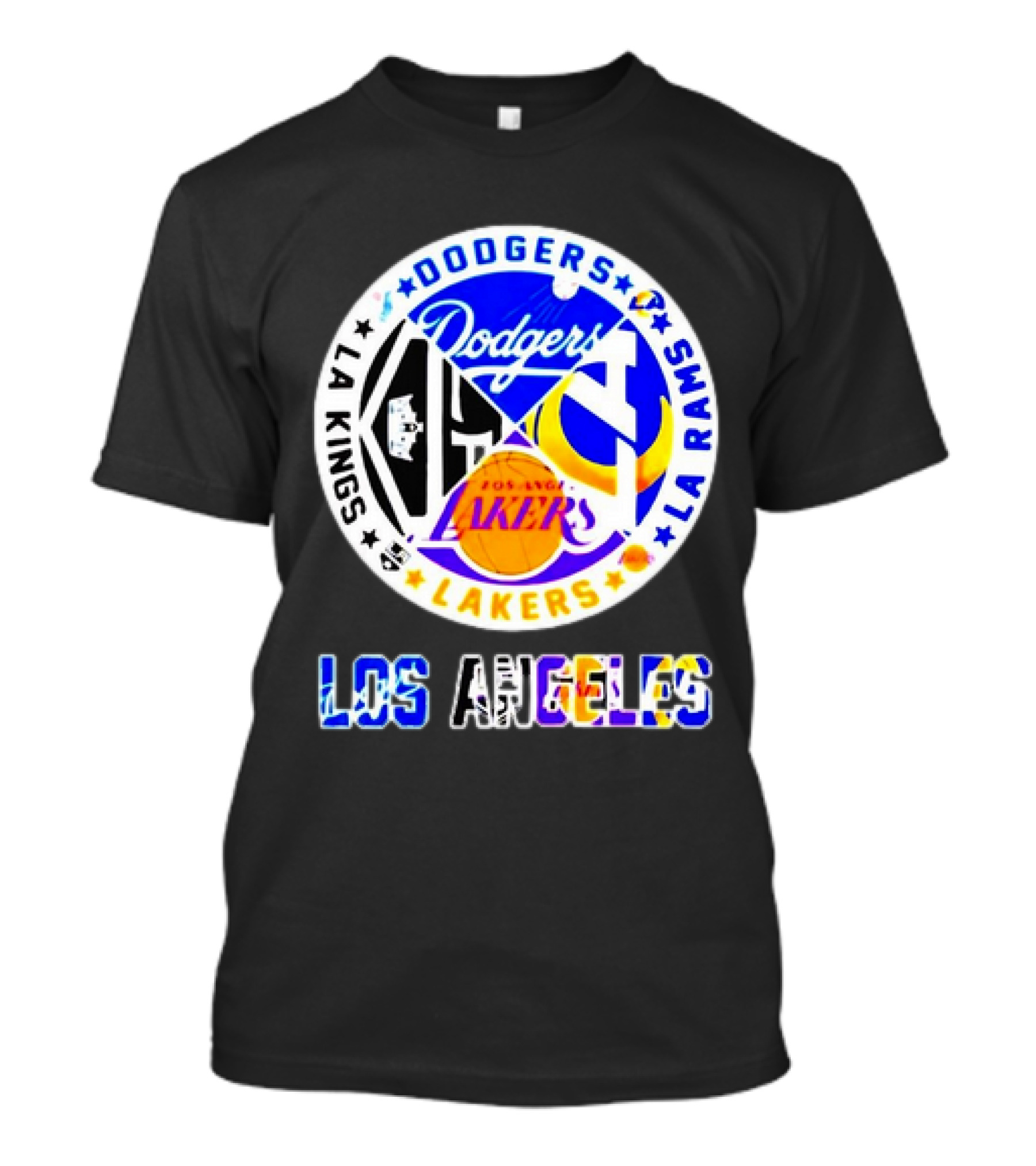 Dodgers Rams Lakers Kings Los Angeles City Sports T-Shirt
