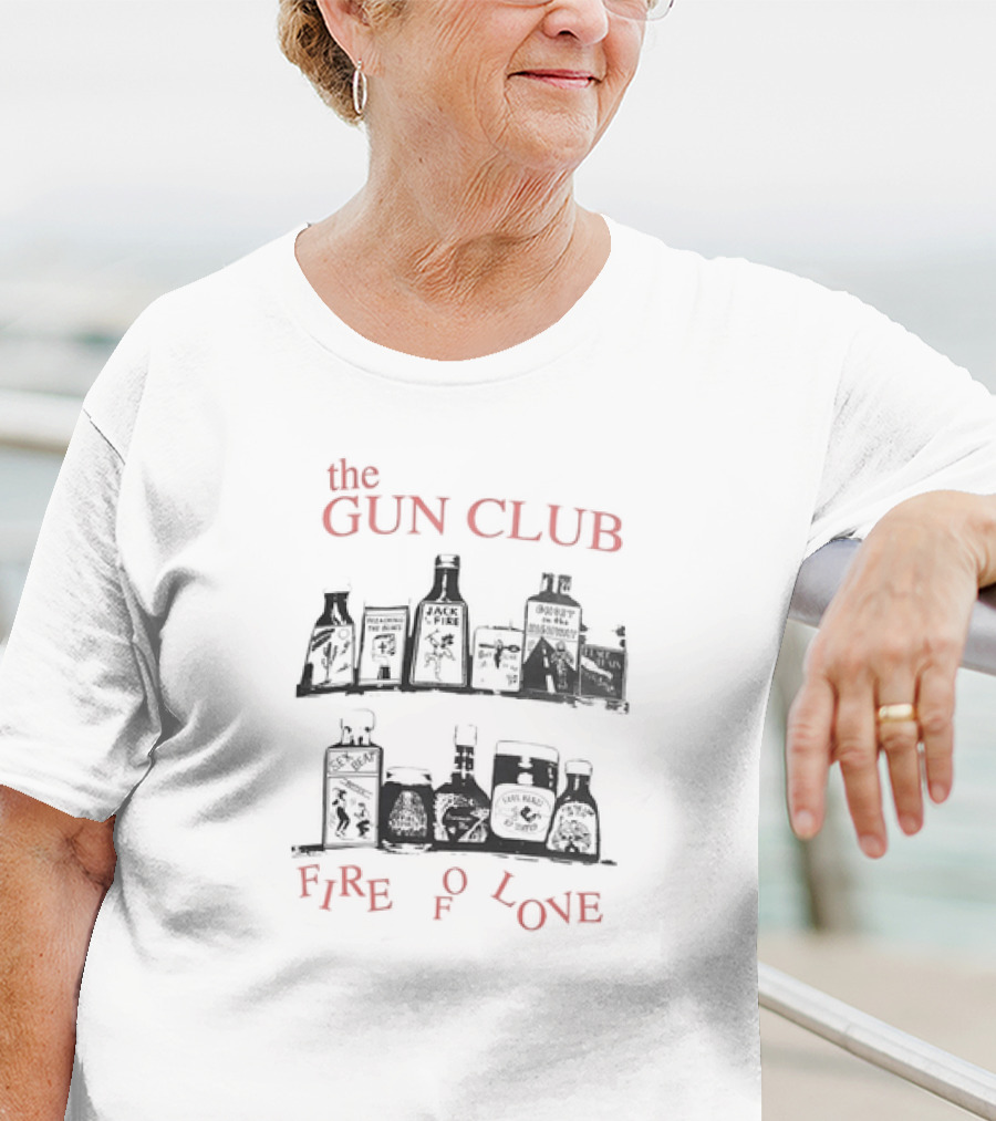 The Gun Club Fire Of Love Bottle Shelf T-Shirt