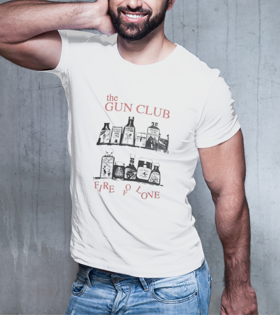 The Gun Club Fire Of Love Bottle Shelf T-Shirt