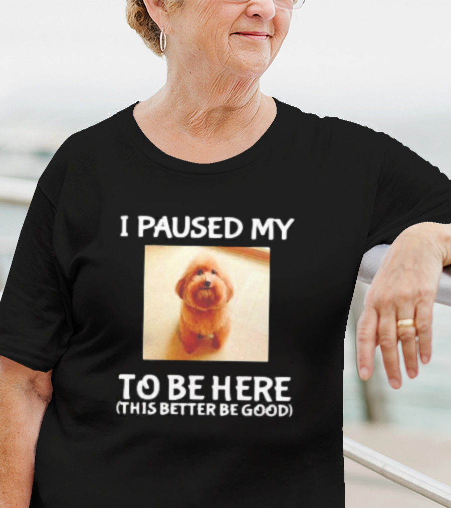 I Paused My Dog To Be Here This Better Be Good T-Shirt