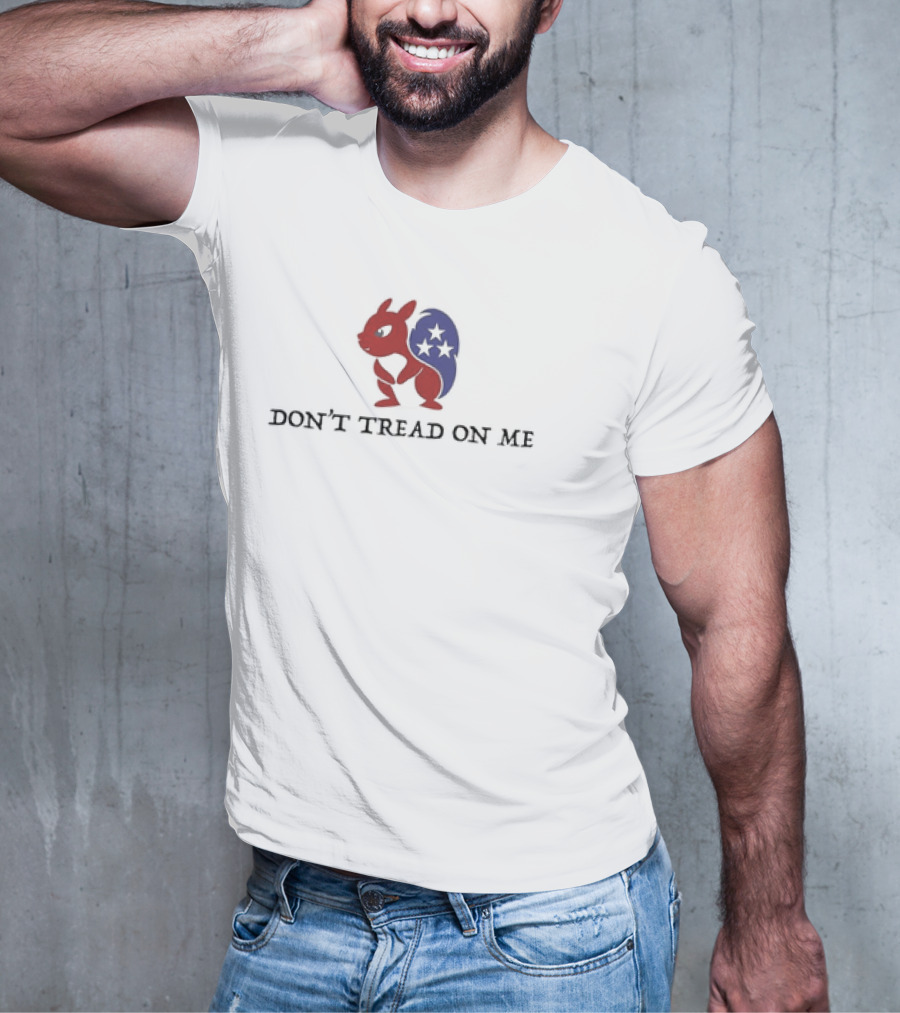DON’T TREAD ON ME Patriotic Squirrel With Stars T-Shirt