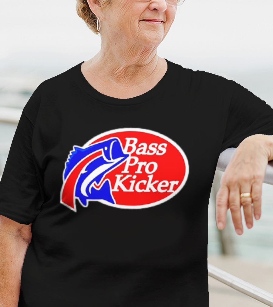 Bass Pro Kicker Red Blue Fish T-Shirt