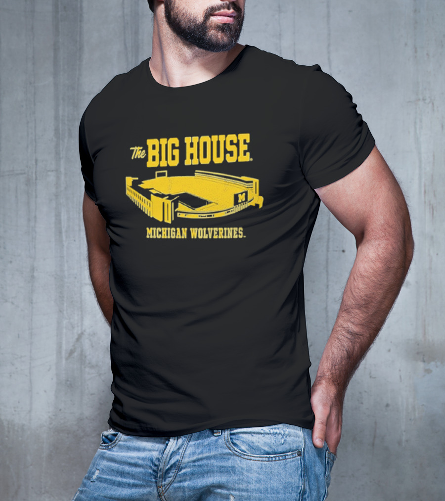 The Big House Michigan Wolverines Stadium Football T-Shirt