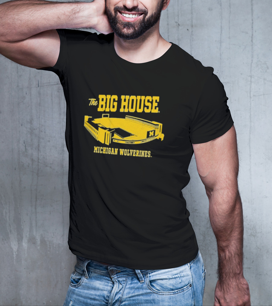 The Big House Michigan Wolverines Stadium Football T-Shirt
