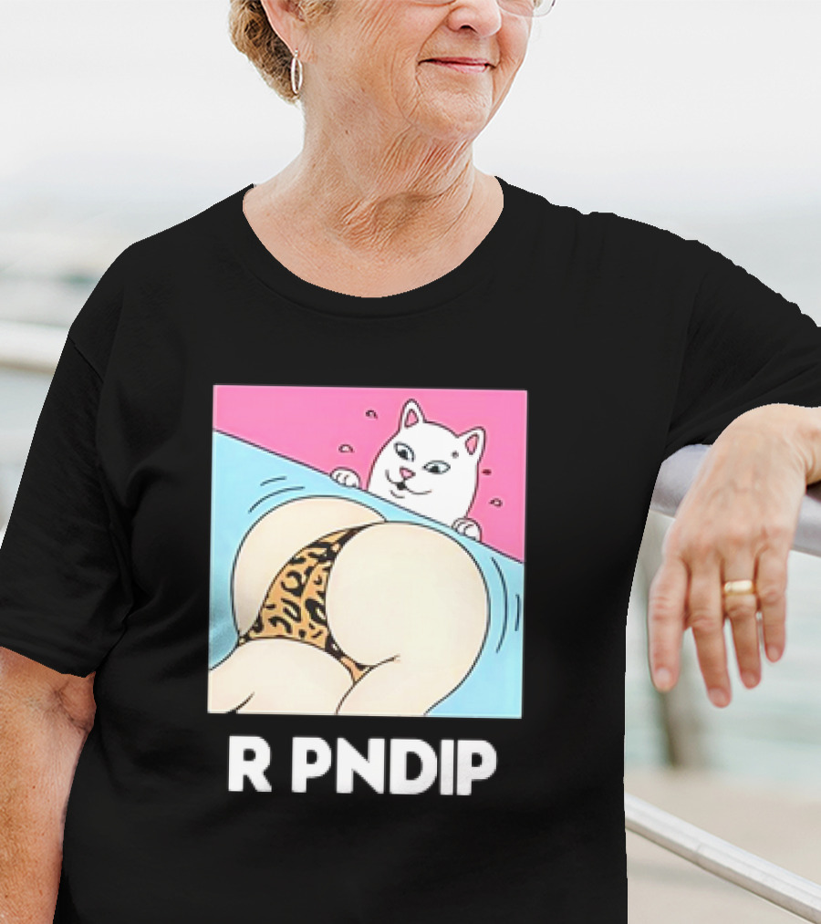 RIPNDIP Peaches And Nerm Silly Cat Leopard Print T-Shirt
