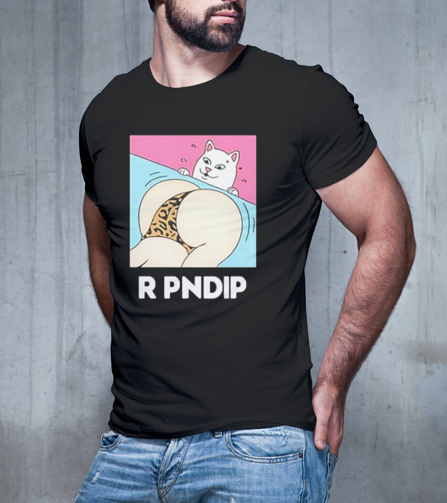 RIPNDIP Peaches And Nerm Silly Cat Leopard Print T-Shirt
