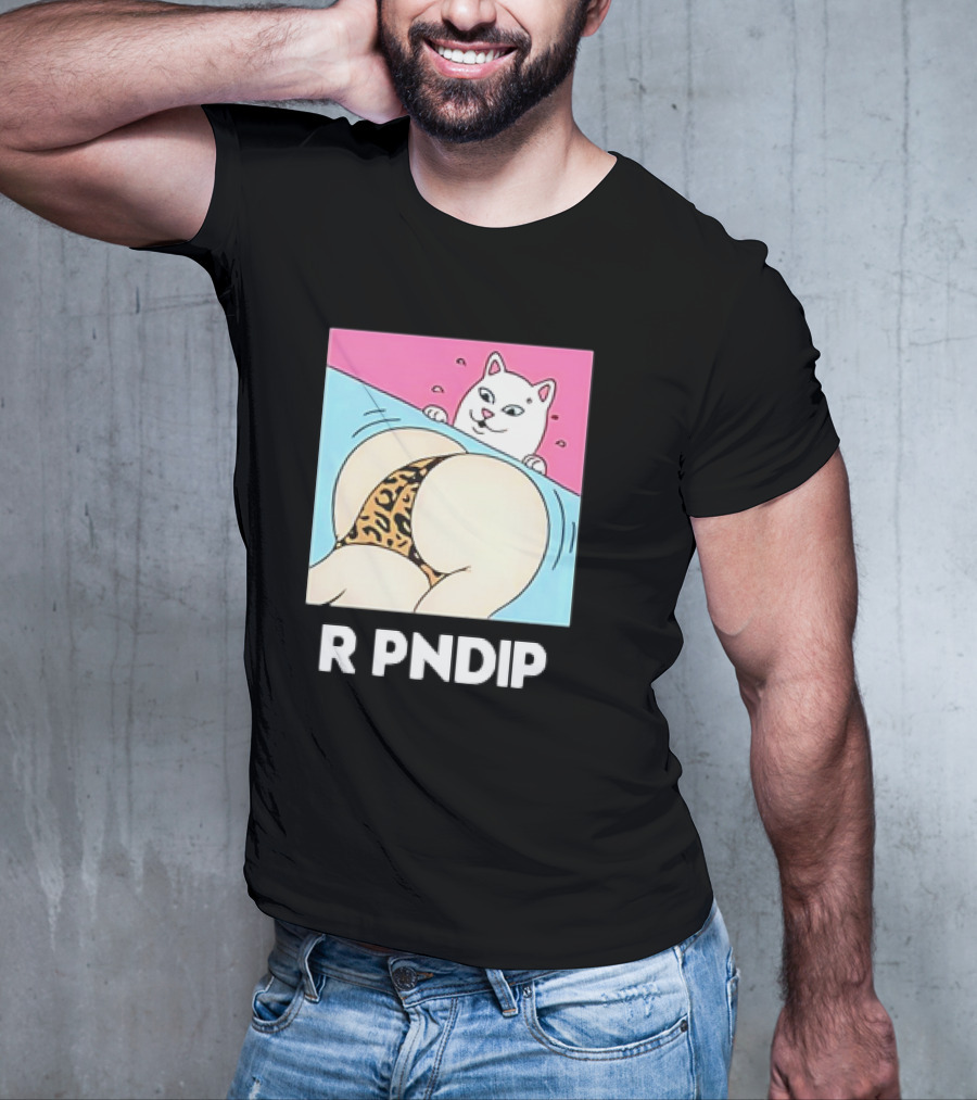 RIPNDIP Peaches And Nerm Silly Cat Leopard Print T-Shirt