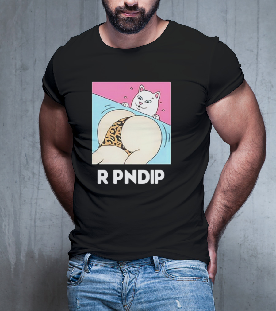 RIPNDIP Peaches And Nerm Silly Cat Leopard Print T-Shirt