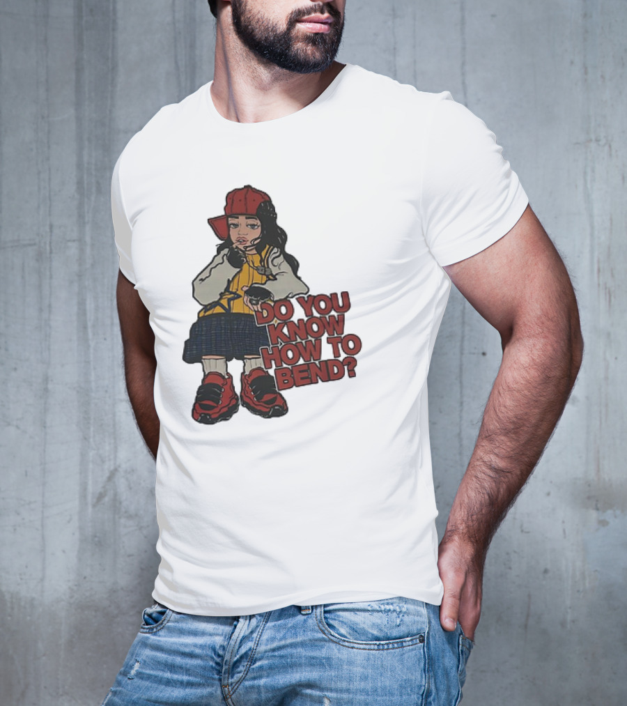Do You Know How To Bend? Girl With Red Cap And Sneakers T-Shirt
