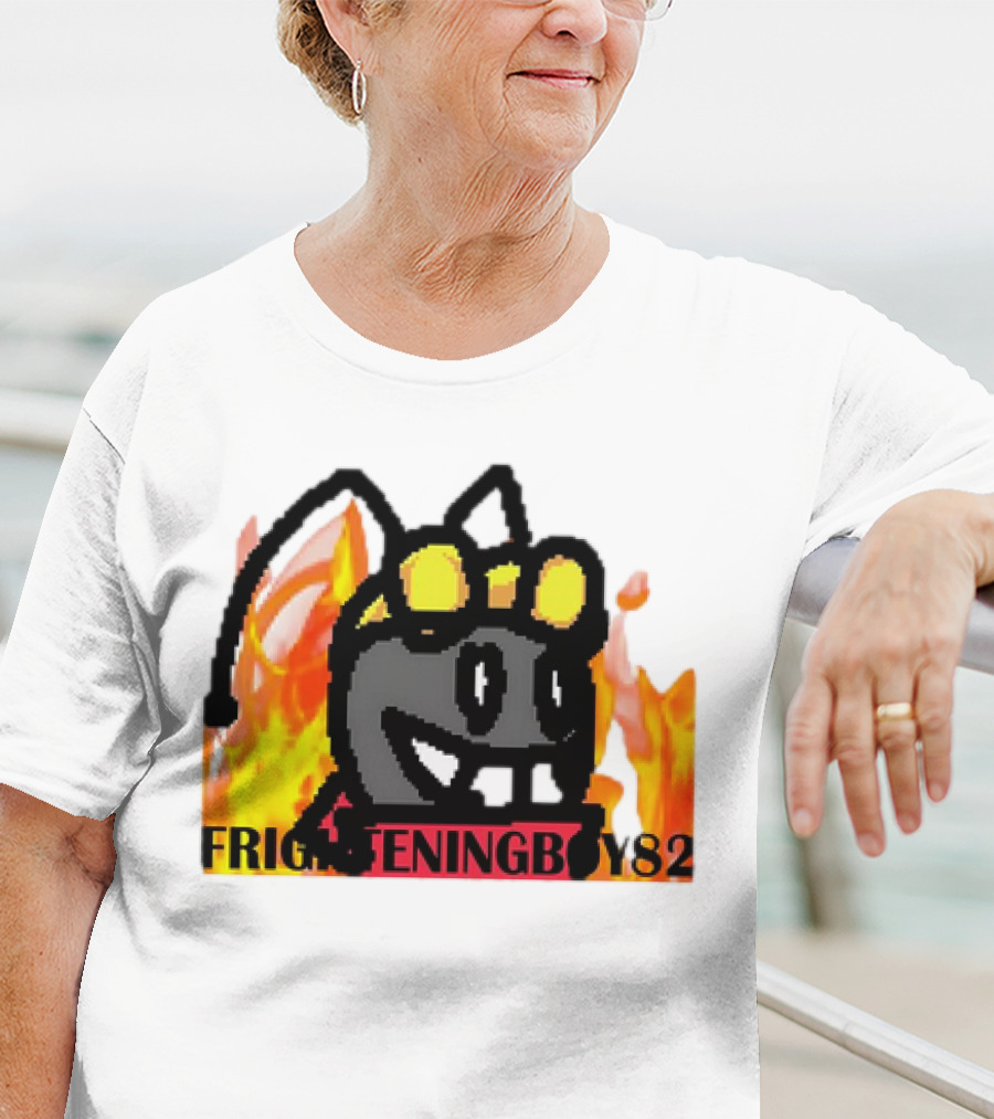 Moth FrighteningBoy82 Fire Background T-Shirt