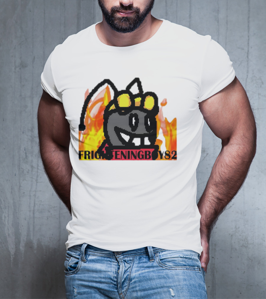Moth FrighteningBoy82 Fire Background T-Shirt