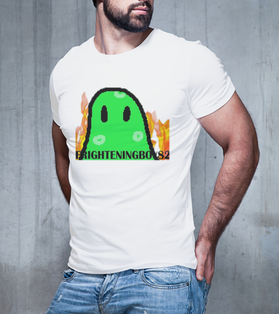 FRIGHTENINGBOY82 Slime With Fire Background T-Shirt
