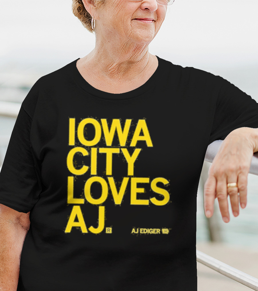 Iowa City Loves AJ Ediger T-Shirt
