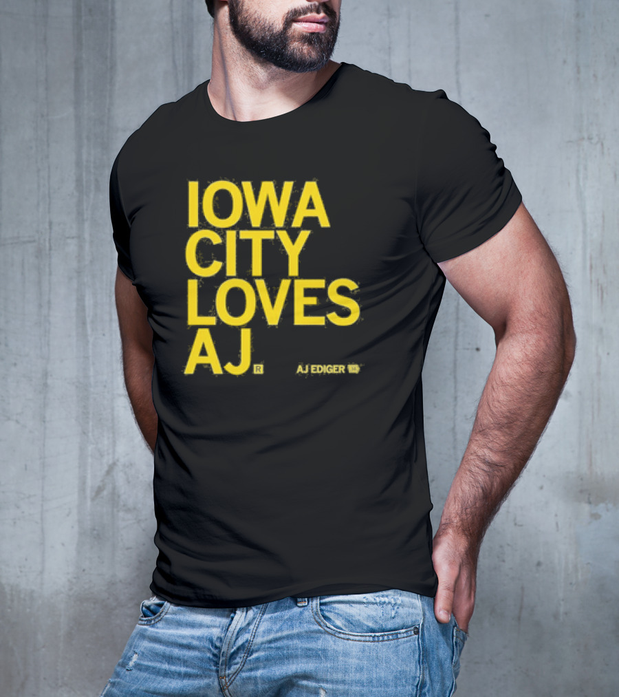 Iowa City Loves AJ Ediger T-Shirt