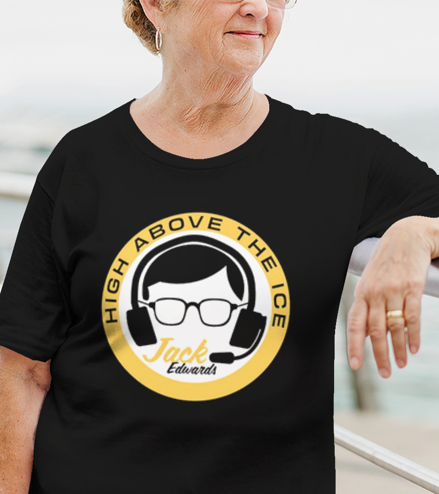 Boston Bruins High Above The Ice Jack Edwards T-Shirt