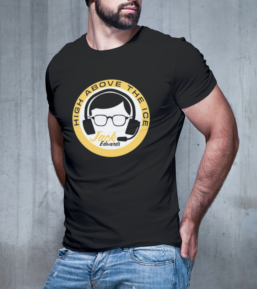Boston Bruins High Above The Ice Jack Edwards T-Shirt