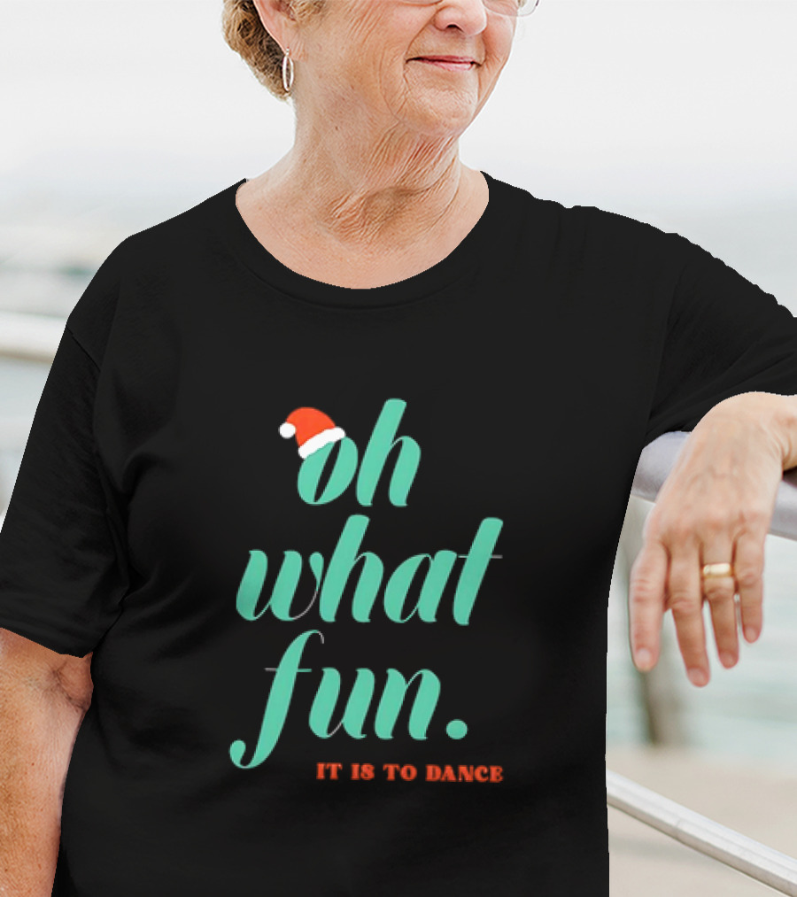 Hayley Erbert Oh What Fun It Is To Dance Christmas Santa Hat T-Shirt