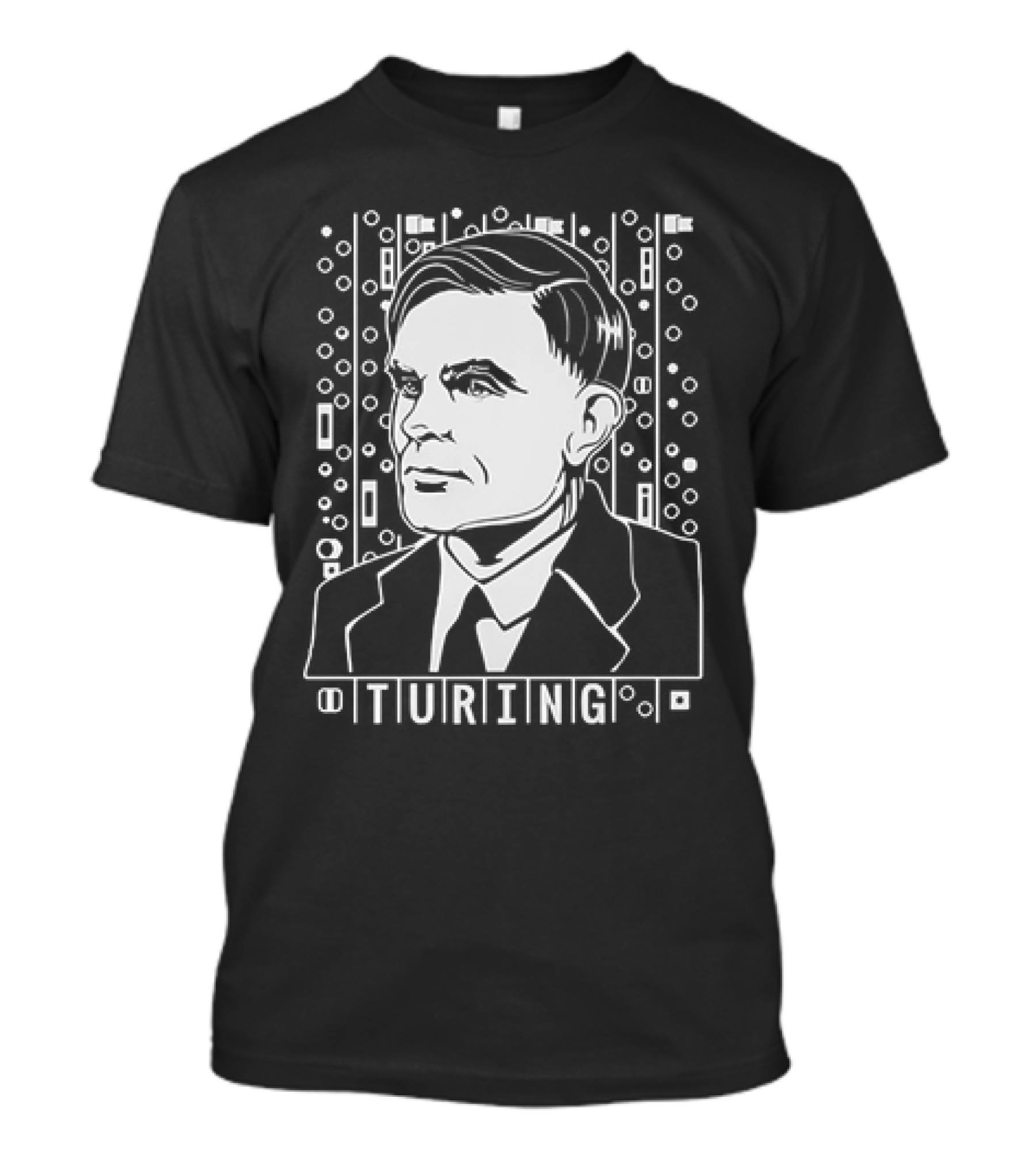 Turing Alan Binary Circuit T-Shirt