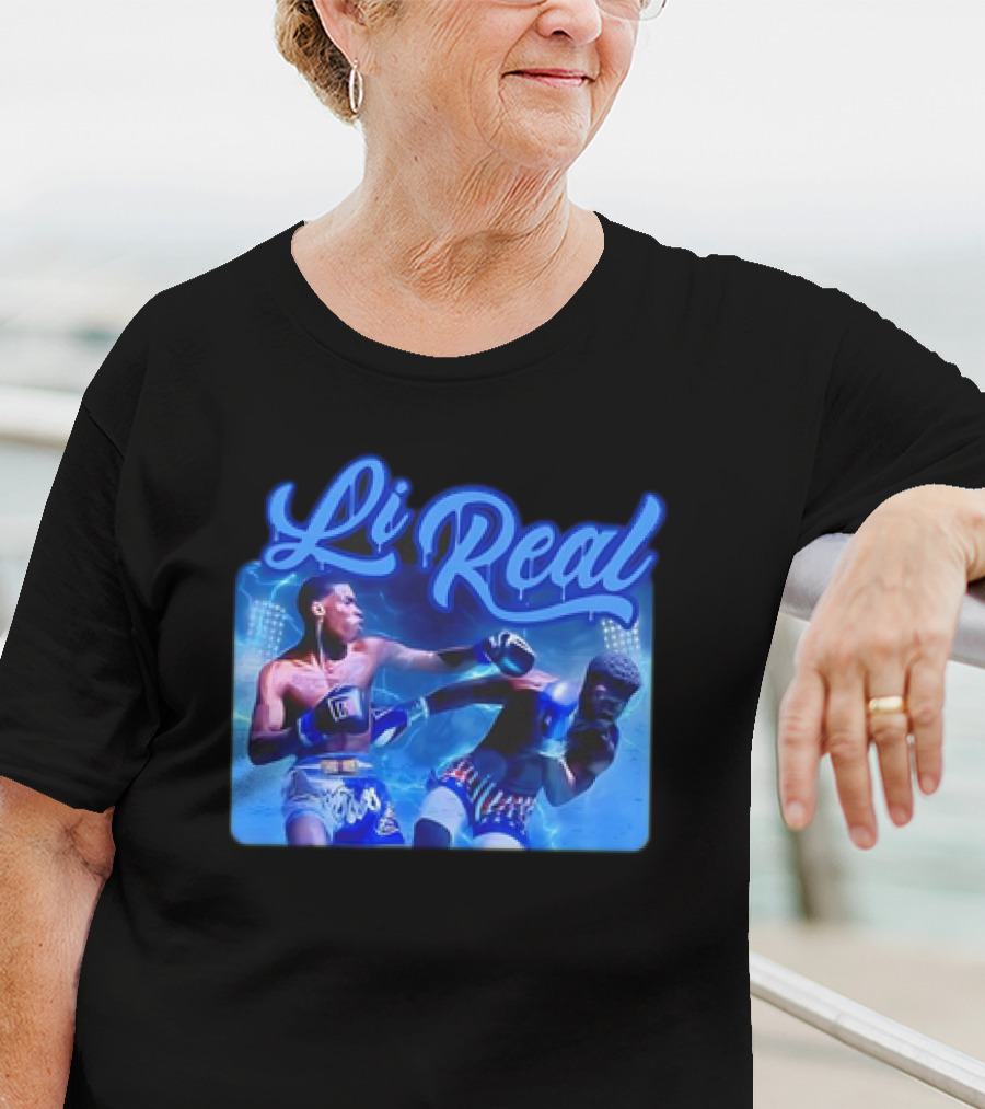 Li Real Boxing Match Action Scene T-Shirt