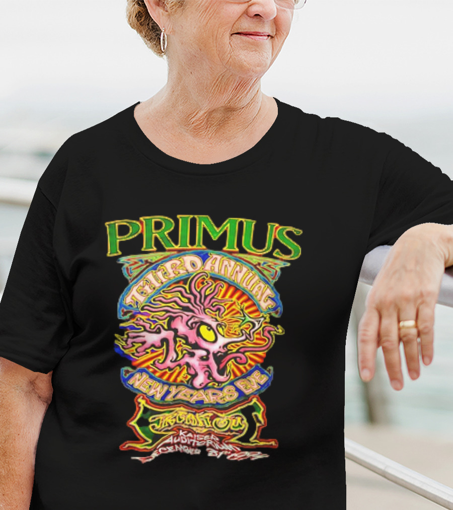 Primus Third Annual New Years Eve Freak Out Kaiser Auditorium Oakland 1996 T-Shirt