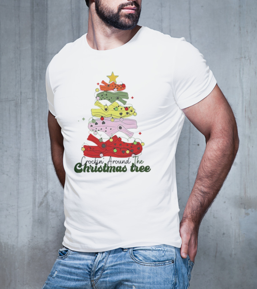 Crockin' Around The Christmas Tree Crocs Holiday T-Shirt