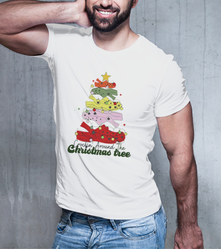 Crockin' Around The Christmas Tree Crocs Holiday T-Shirt