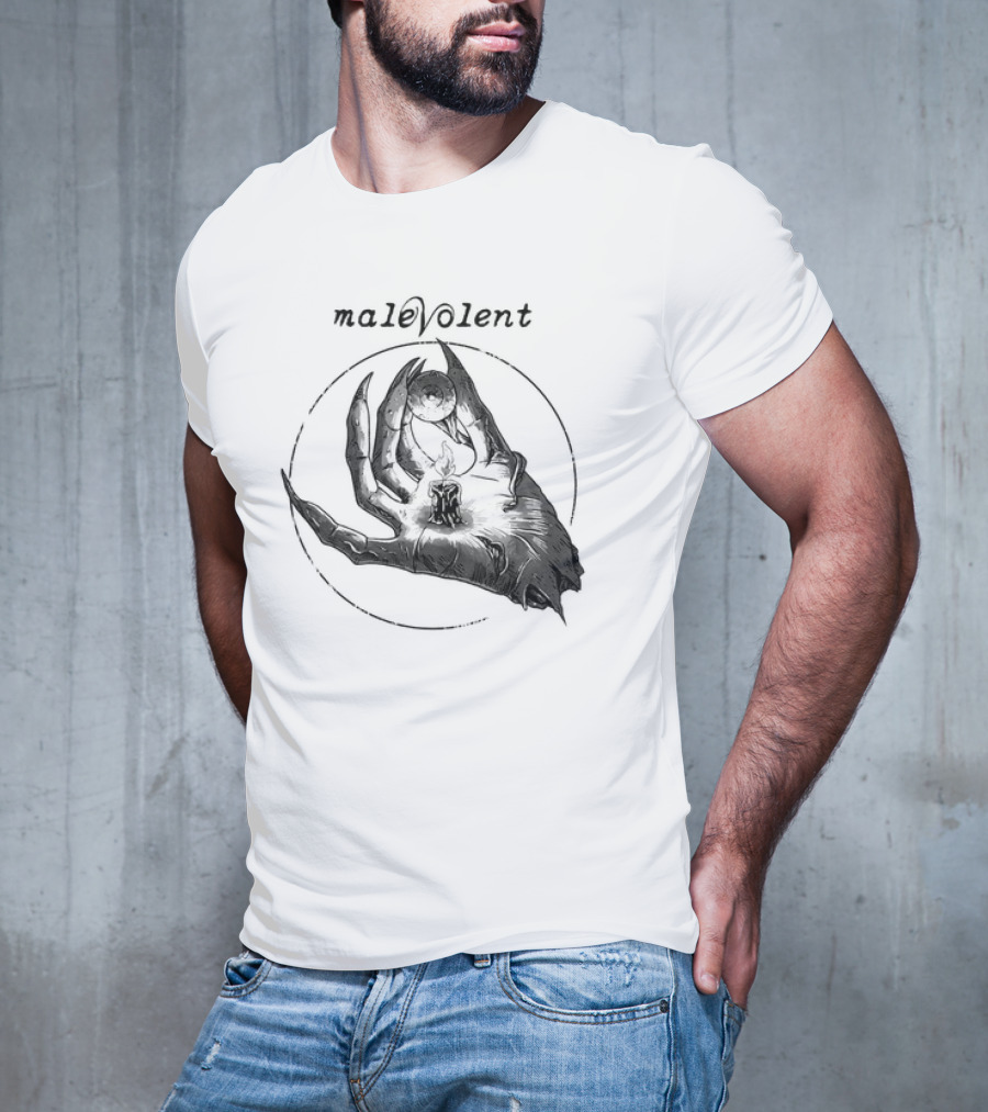 Malevolent Hand With Candle And Eye In Circle T-Shirt