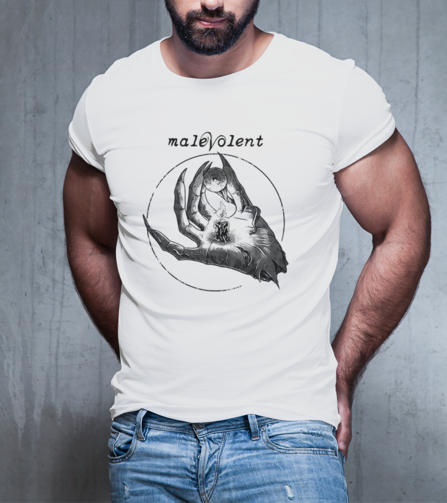 Malevolent Hand With Candle And Eye In Circle T-Shirt