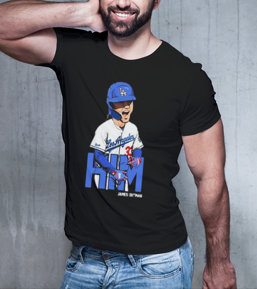 Los Angeles Dodgers James Outman HIM Baseball T-Shirt