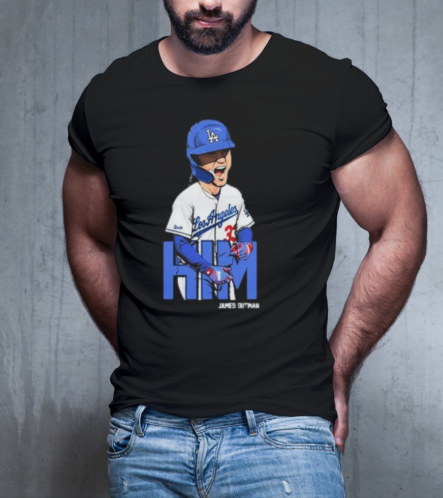 Los Angeles Dodgers James Outman HIM Baseball T-Shirt