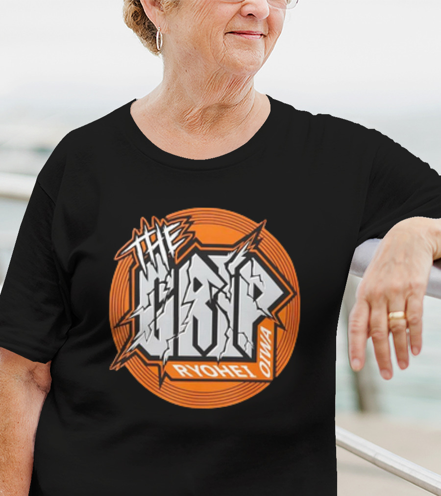 The Grip Ryohei Oiwa Iconic Text With Orange Circle T-Shirt
