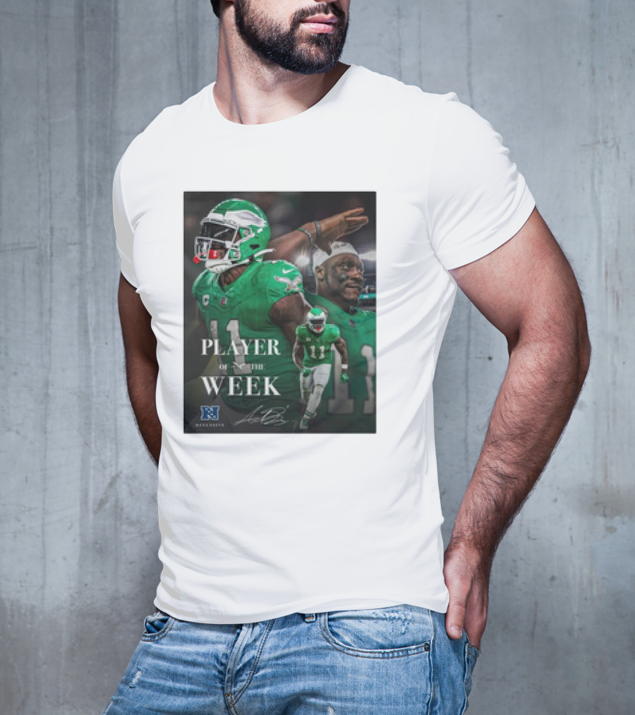 Arthur Juan Brown Philadelphia Eagles NFL Player Of The Week T-Shirt