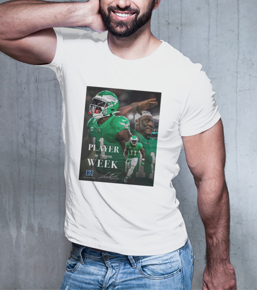 Arthur Juan Brown Philadelphia Eagles NFL Player Of The Week T-Shirt