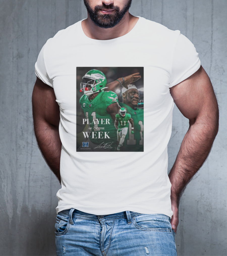 Arthur Juan Brown Philadelphia Eagles NFL Player Of The Week T-Shirt