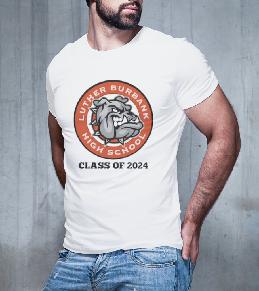 Luther Burbank High School Bulldog Emblem Class Of T-Shirt